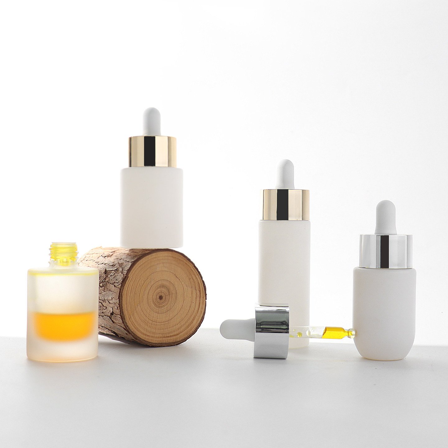 HOPECK电镀双层PP胶帽滴管盖喷白模制玻璃瓶18牙精油分装瓶精油瓶,淘宝优惠券,粉丝福利购,淘宝优惠卷