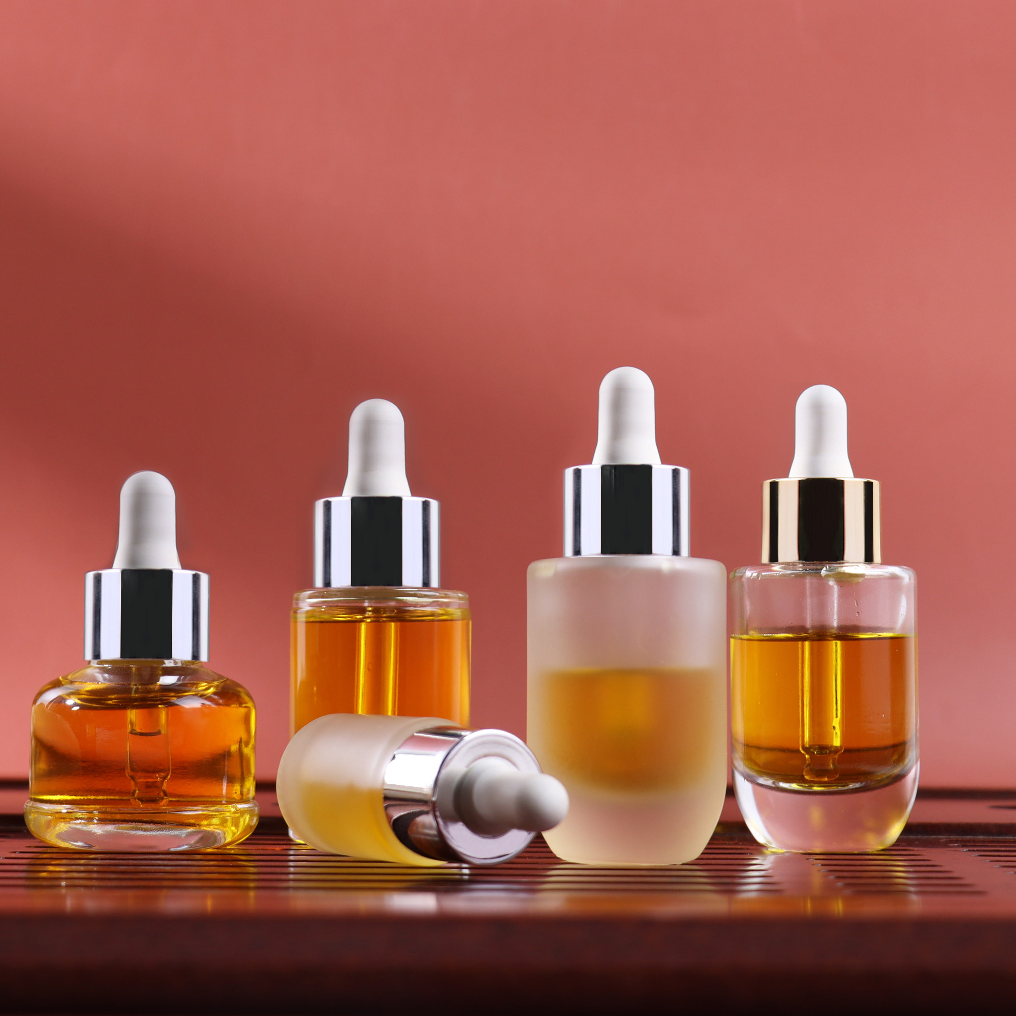 HOPECK电镀铝胶帽滴管盖模制玻璃瓶18-20牙15-50ml粉底液瓶精油瓶,淘宝优惠券,粉丝福利购,淘宝优惠卷