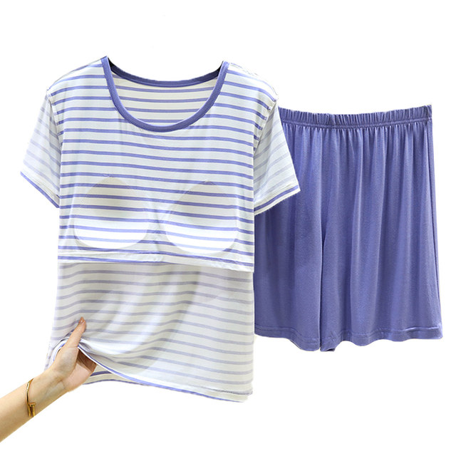 ເສື້ອຍືດ padded modal ວ່າງໃສ່ເຮືອນ