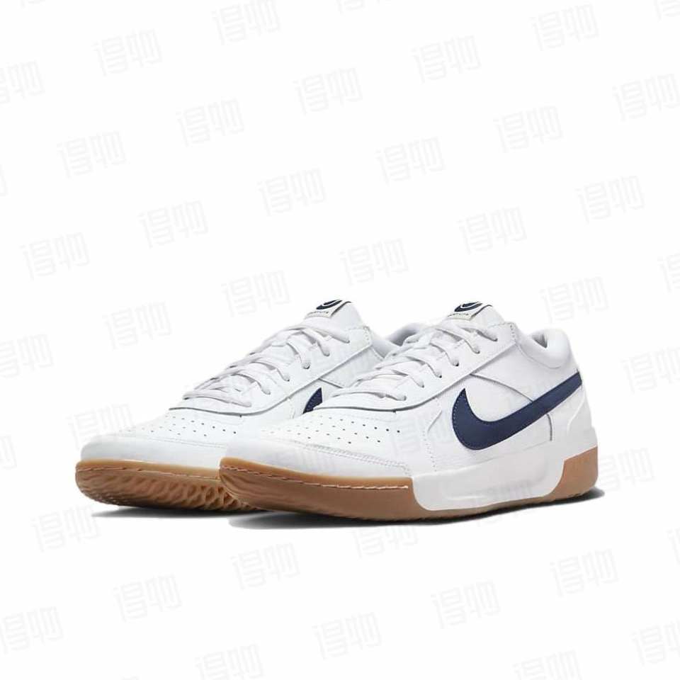 Nike耐克Zoom Court Lite3低帮运动休闲网球鞋男款白蓝DV3258-102 - 图2