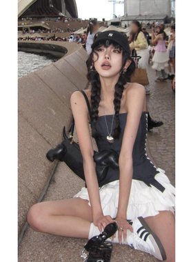 2405爱心吊坠高级感辣妹choker珠链项链fever同款韩国小众现货