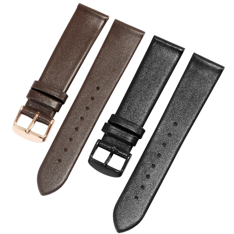 超薄款真皮dw欧米茄罗西尼柔软表带 恩玺配件