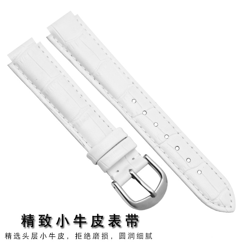 凸口真皮芙丽芙丽卡西欧女士表链 恩玺配件