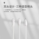 Small head for cotton swabs to clean ears and make-up