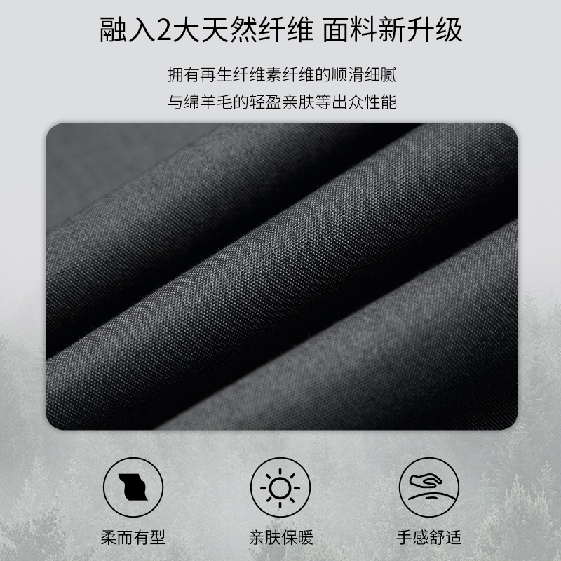 SHANSHAN杉杉官方休闲裤男士修身直筒裤2024秋冬季加厚磨毛商务裤