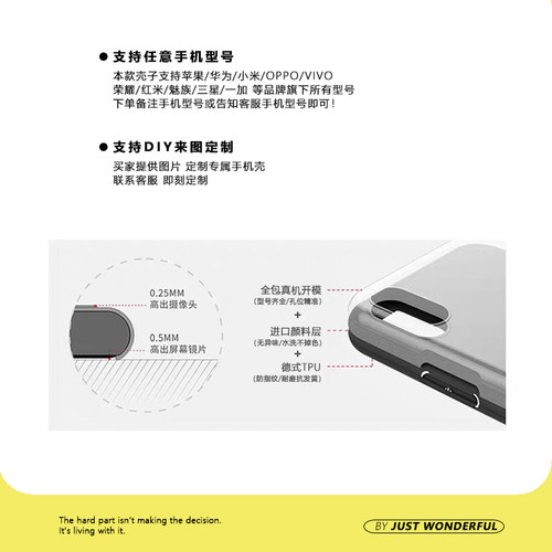 适用苹果华为oppo小米vivo创意个性潮简约ins小众透明紫色手机壳 - 图0