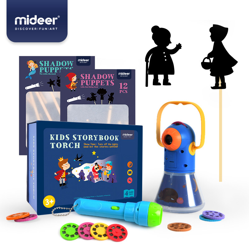 mideer弥鹿故事早教剧场式+手电筒 mideer弥鹿发光玩具