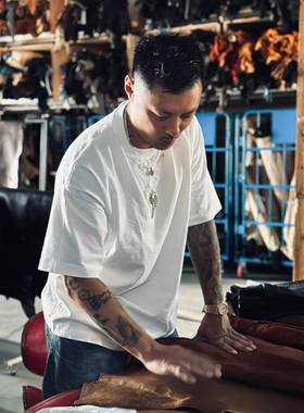 925银蔷薇花风切羽毛银饼项链