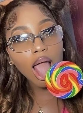 欧美复古镶钻切边长方形太阳眼镜