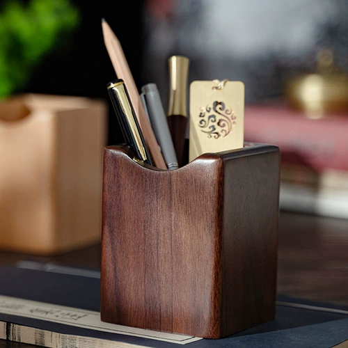Держатель с твердым древесиной ручкой ретро творческий роскошный офисный стол