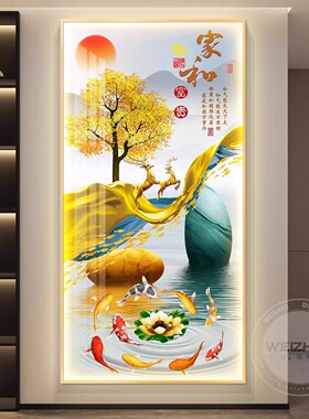 包安装玄关装饰画led氛围感应灯