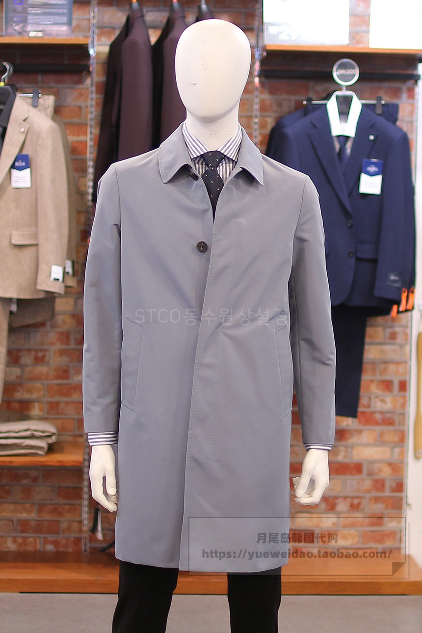 直邮STCO男士韩国代购商务休闲时尚中长风衣外套TA01 TA02 TA03
