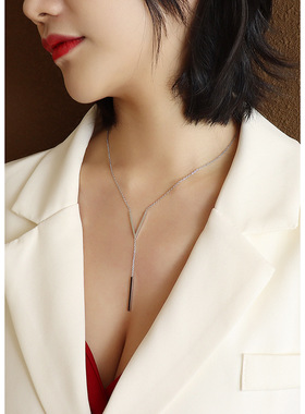 danika长流苏女夏百搭小众项链