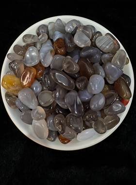 樱花玛瑙南红粉水晶雨花石鱼缸