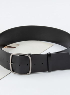 真皮腰带女士连衣裙牛仔裤带针扣宽皮带收腰百搭复古真皮皮带甄选