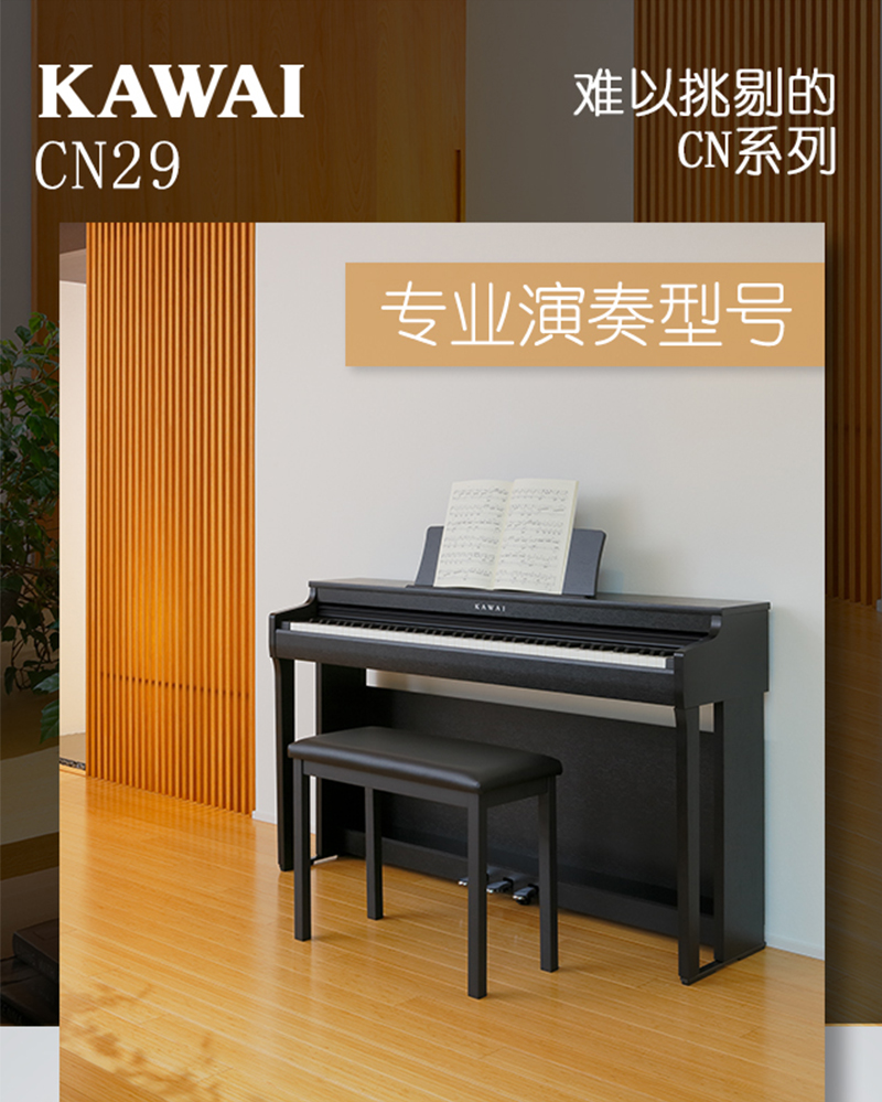 卡瓦依 KAWAI ES110/ES120/KDP120/CN29/CA28G/CA33钢琴电钢琴 - 图2