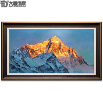 Original hand-painted living room decoration painting days photos Jinshan Meri Snow Mountain painting office Oil painting Living room fresco N280