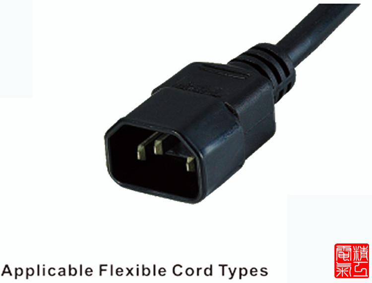 IEC320C14-C5品字尾转梅花尾电源转换线C14转C5短线0.3米 - 图2