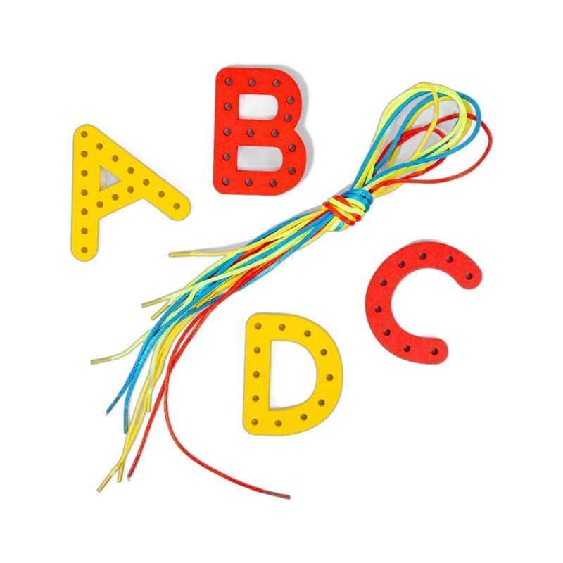 数字字母串珠儿童积木穿绳穿线板早教穿珠子精细动作训练益智玩具,淘宝优惠券,粉丝福利购,淘宝优惠卷