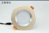LED downlight spotlight 3W gold 8 cm champagne color thick material local gold anti-glare downlight 5W7W three-color light