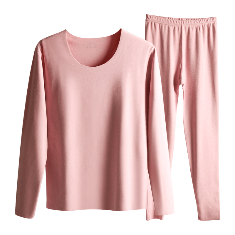 北极绒无痕保暖男士加绒德棉毛衫 北极绒伊紫保暖套装