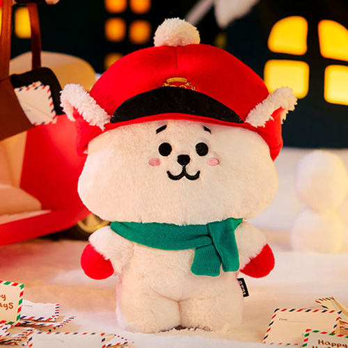 BT21防弹少年团圣诞节毛绒公仔站姿玩偶可爱抱枕娃娃女礼物限量 - 图2