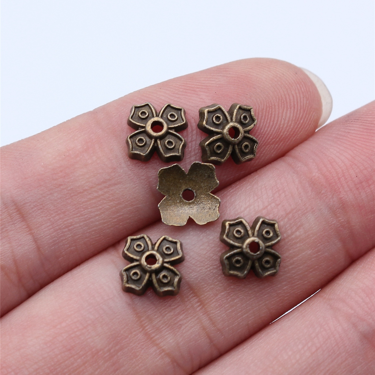 50个/包 7x7mm 多色 配件手工DIY 花托 D11647 - 图2