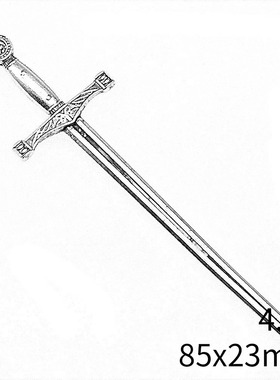 5个/包 85x23mm 古银色 DIY饰品配件长剑 击剑吊坠 ABD-C12624