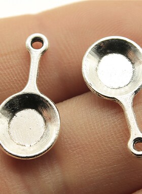 20个/包 22x10mm 多色DIY饰品配件 煎锅吊坠 ABD-C10962