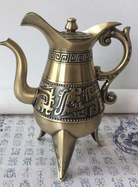 中式风复古金属酒壶