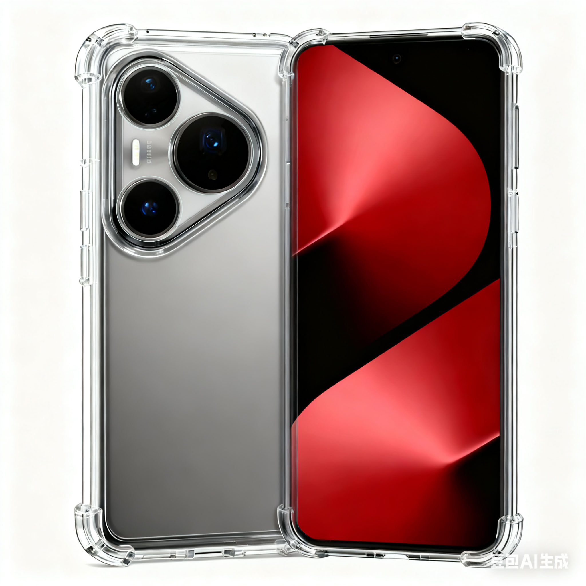 【30倍减震壳】适用华为P40手机壳P40Pro镜头全包软P40lite保护套新款气囊防摔硅胶透明男女四角加厚弹力外壳,淘宝优惠券,粉丝福利购,淘宝优惠卷