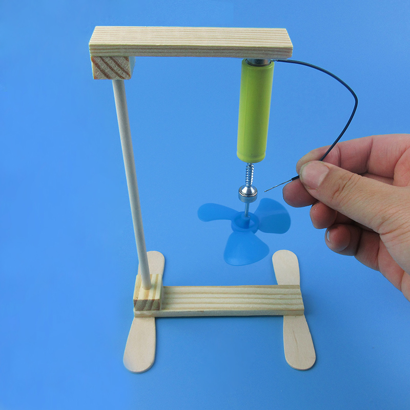电磁感应风扇 科技小制作发明手工材料diy小学生儿童益智玩具模型 - 图0