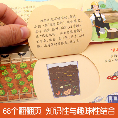 揭秘垃圾 环保意识启蒙趣味科普绘本 儿童撕不烂3d翻翻书立体书 探索垃圾里的秘密 幼儿园大中小班自然科学认知书 - 图1