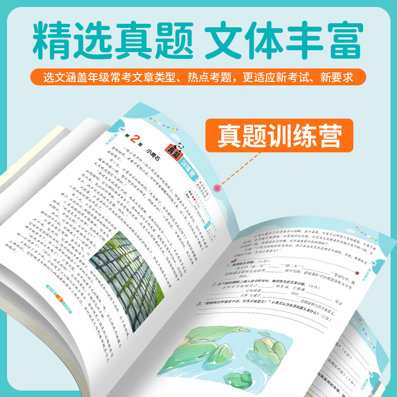2025版六年级阳光同学阅读真题80篇蓝天版小学语文通用版6年级同步阅读理解专项训练RJ - 图0
