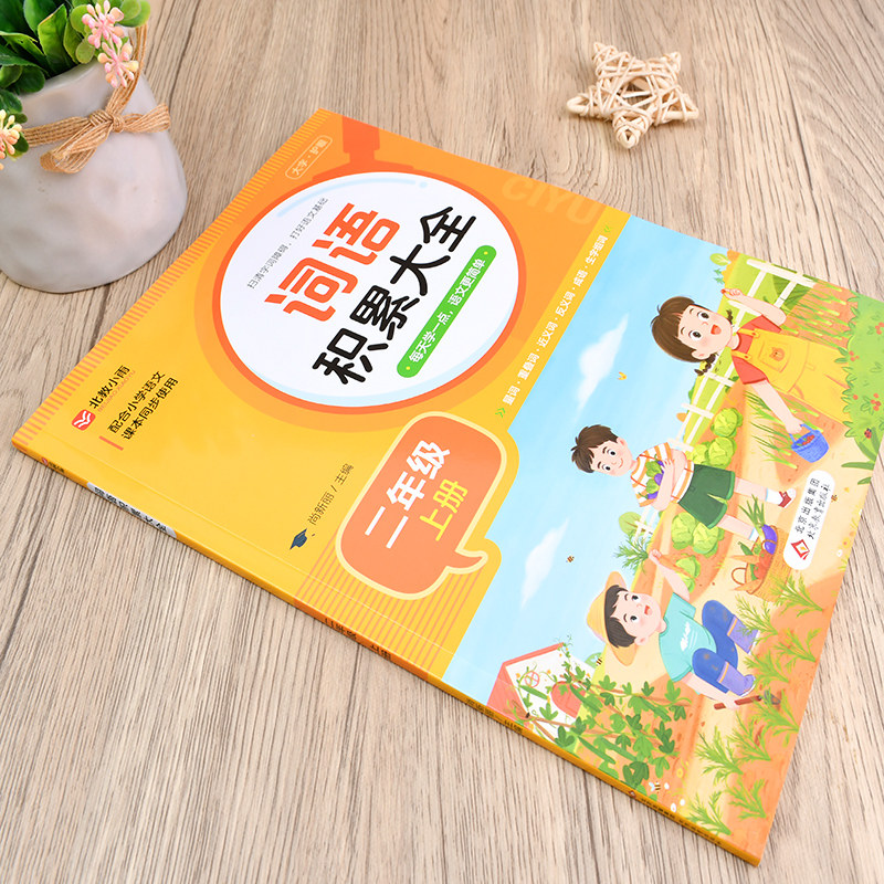 二年级上册词语积累大全训练语文人教版 小学生量词重叠词近义词反义词专项练习字词语积累手册生字组词训练2上RJ