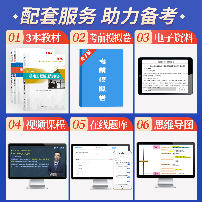 环球网校新版二建机电2024教材机电工程管理与实务二级建造师考试历年真题试卷押题模拟卷赠视频网课学习资料2023年