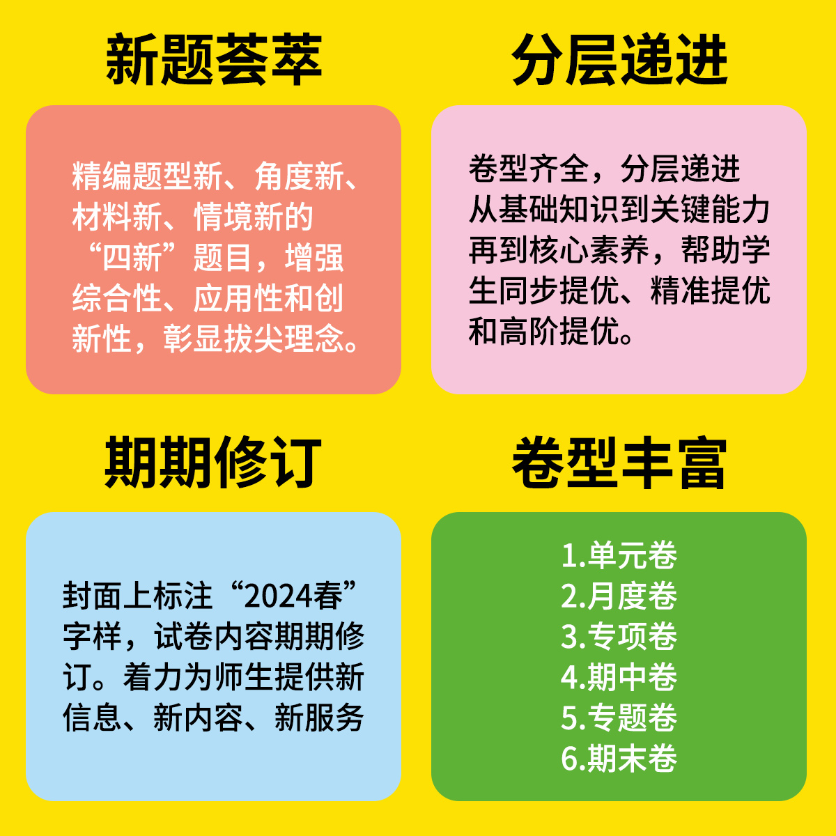 2024春新版拔尖大试卷一年级下二三四五六年级小学语文数学英语全套人教版苏教北师译林同步训练单元期中期末专项测试卷通城学典RJ - 图1