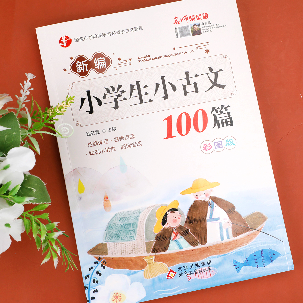 小学生小古文100篇同步人教版课本教材小古文100课上册下册 课外阅读一百课新版 文言文必背短文教辅1-6年级通用注音注释书必备