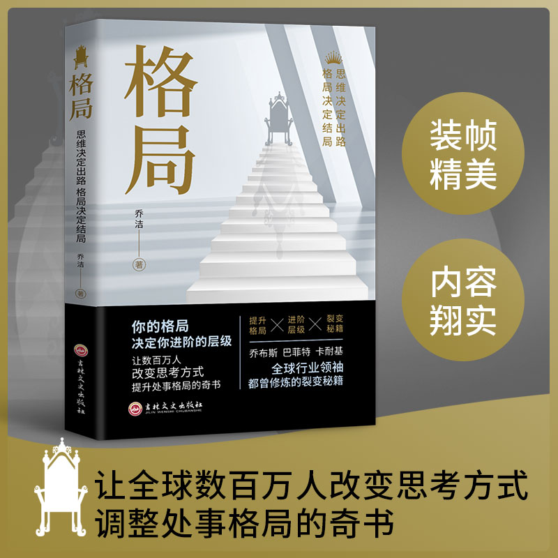 【抖音同款】格局正版 你的格局决定你的结局眼界格局高度 思路决定出路格局决定结局 都在修炼的格局秘密逻辑思维成功励志书籍 - 图0