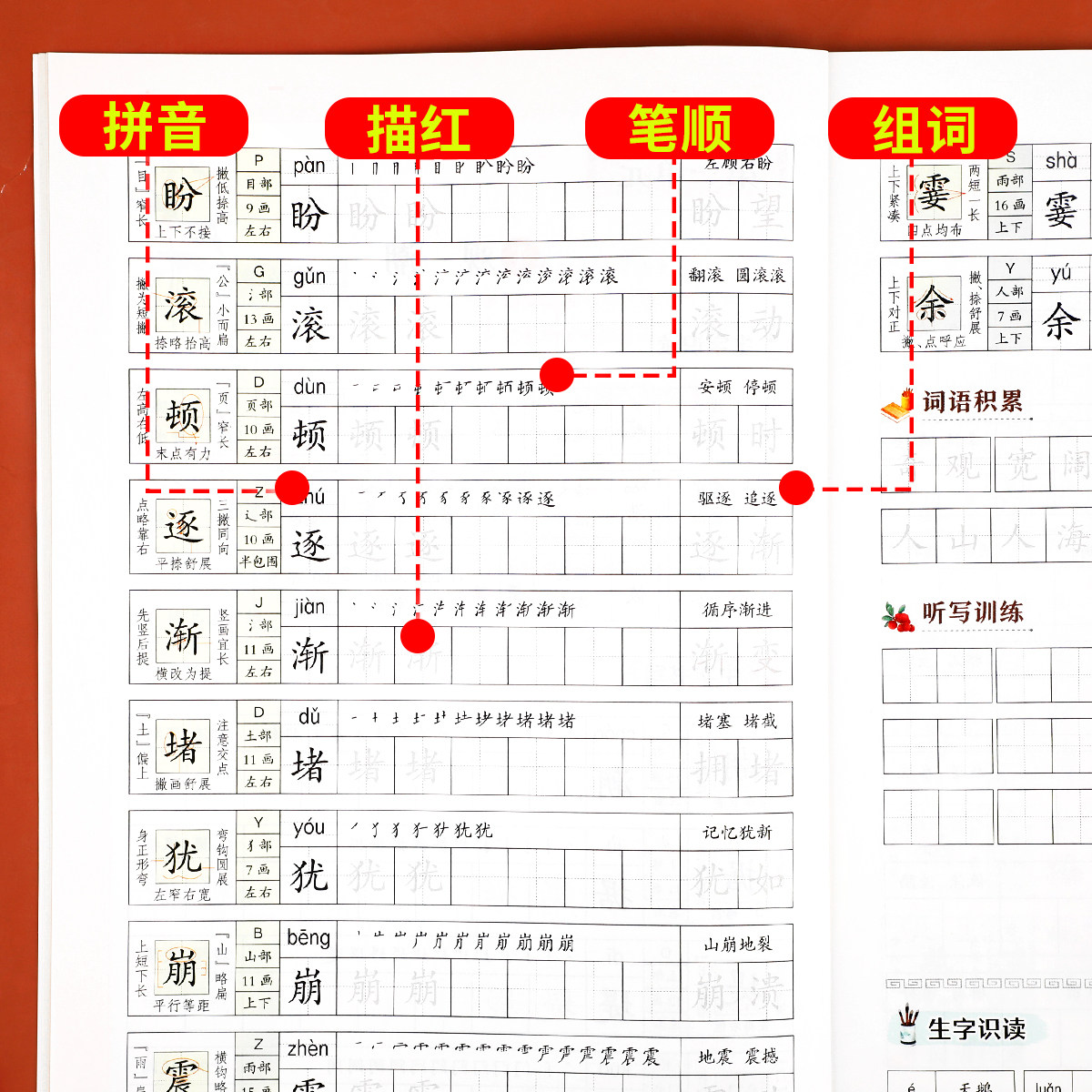 2026新版 四年级上册同步字帖 人教版四上语文字帖课本同步练字帖每日一练4年级上小学生专用生字帖上学期练字教材书写字 老师推荐