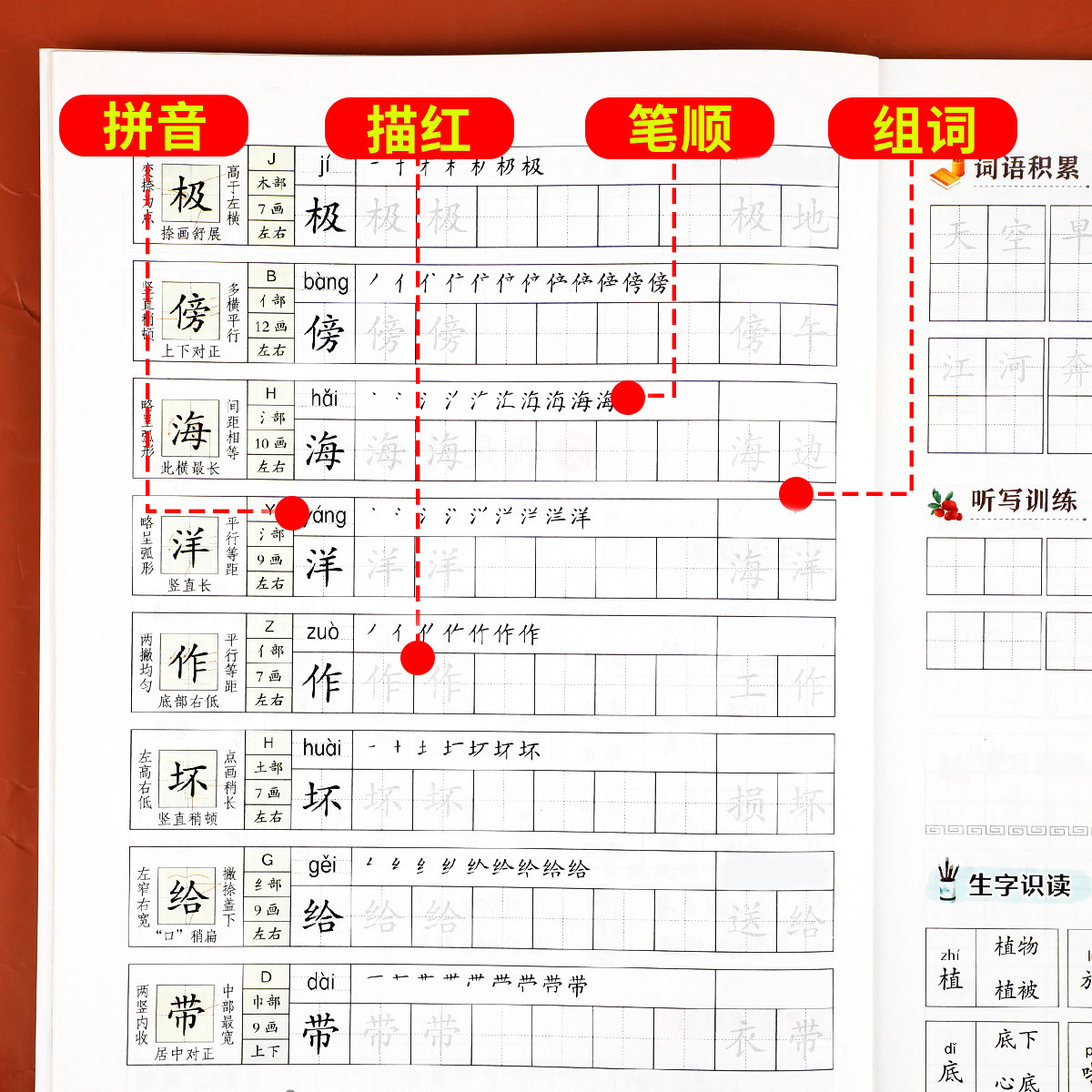 2026新版 二年级上册练字帖人教版 二上语文字帖课本同步练字帖 2年级上小学生专用钢笔生字帖上学期练字教材写字每日一练课课练
