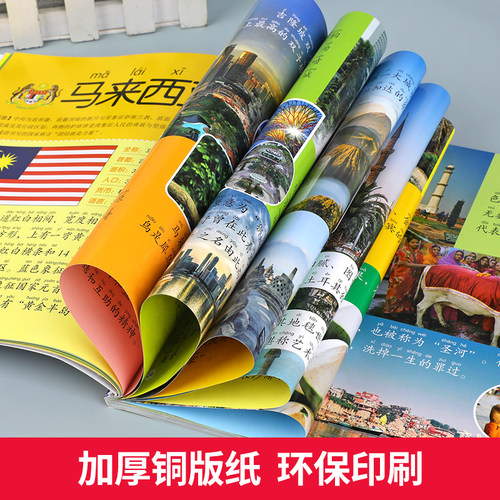 国旗大百科彩图注音版世界各国国旗大全书儿童百科全书科普读物认识国旗国徽科普小百科书籍幼儿科学启蒙认知绘本3-6-10岁小学生YJ - 图3