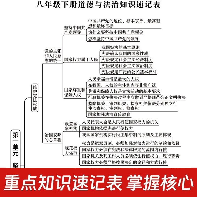 八年级下册试卷测试卷道德与法治人教版期末复习冲刺卷 初二8下学期模拟卷同步练习册必刷题初中小四门知识点专项训练zj