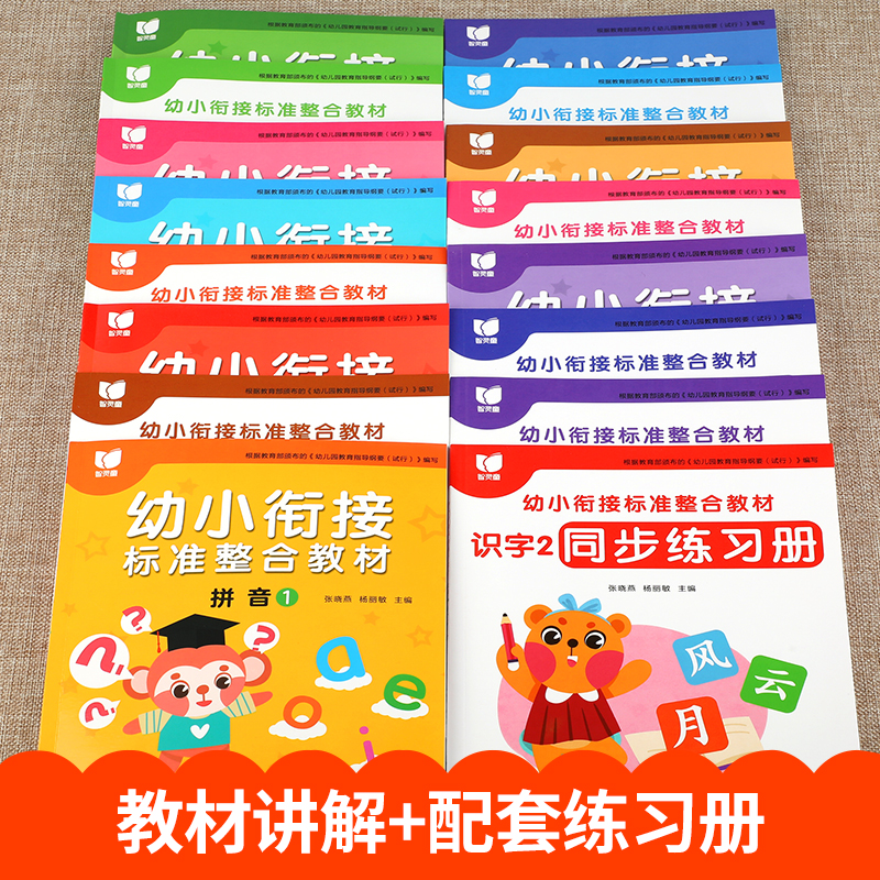 【老师推荐16册】幼小衔接教材全套幼儿园大班练习册全套幼升小衔接练习册全套幼儿学前班语文练习题人教版一日一练数学拼音-图2