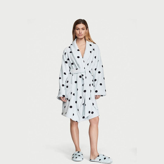 直降328|维密系带厚居家保暖睡袍家居服晨袍女柔软睡衣浴袍休闲