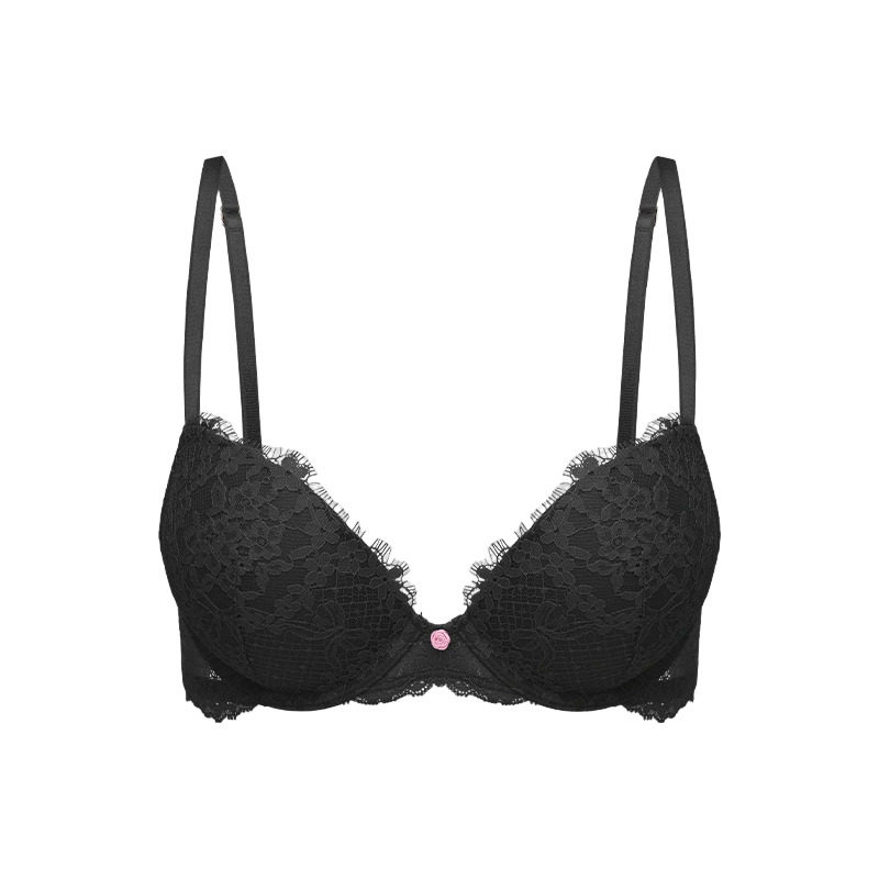 维密花卉蕾丝聚拢薄款文胸