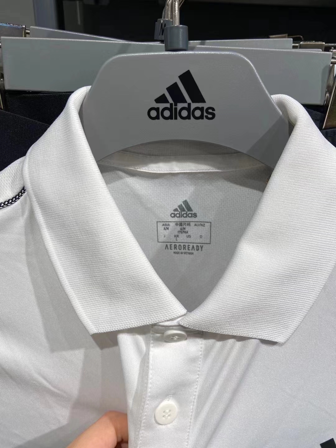 正品 Adidas阿迪达斯 夏季男运动梭织速干POLO衫短袖DU0848DU0849 - 图1