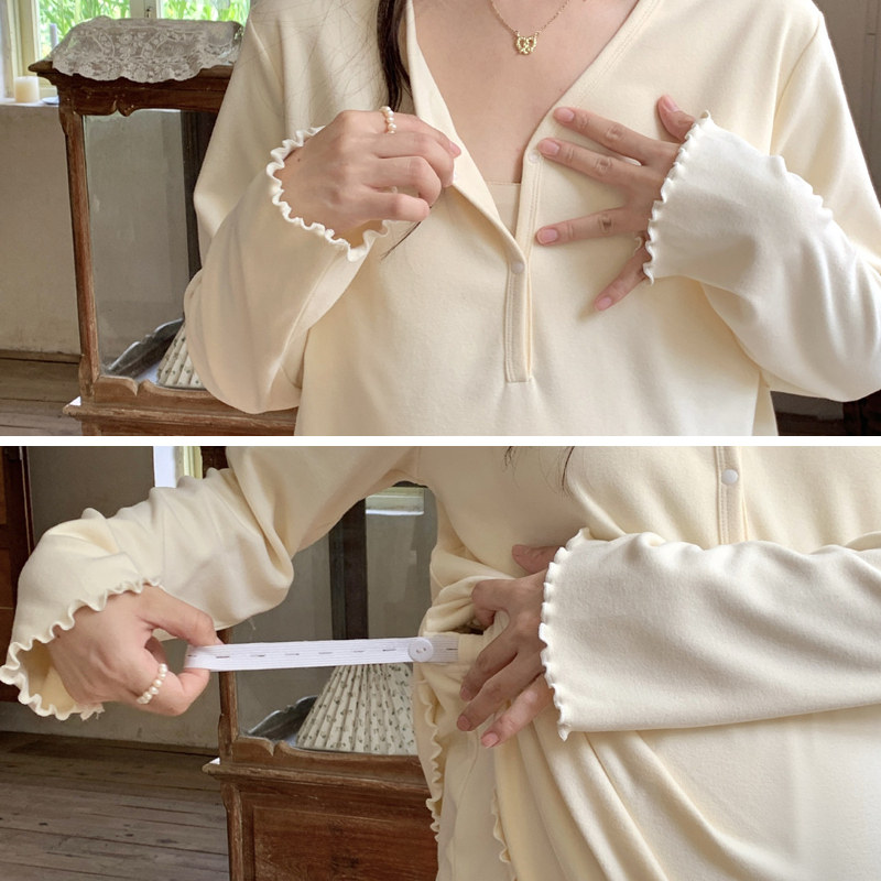 带胸垫秋衣秋裤套装月子秋冬打底德绒孕妇睡衣产后哺乳产妇待产服,淘宝优惠券,粉丝福利购,淘宝优惠卷