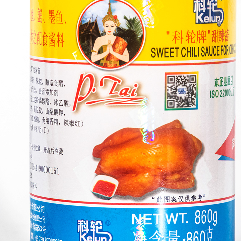 科轮牌甜辣酱860g潘泰泰式蒜蓉甜辣酱炸鸡手抓饼意面烧烤披萨蘸酱 - 图3