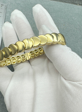 6.5青岛外贸尾货孤品瑕疵原单出口欧美复古打标重工手镯手链饰品